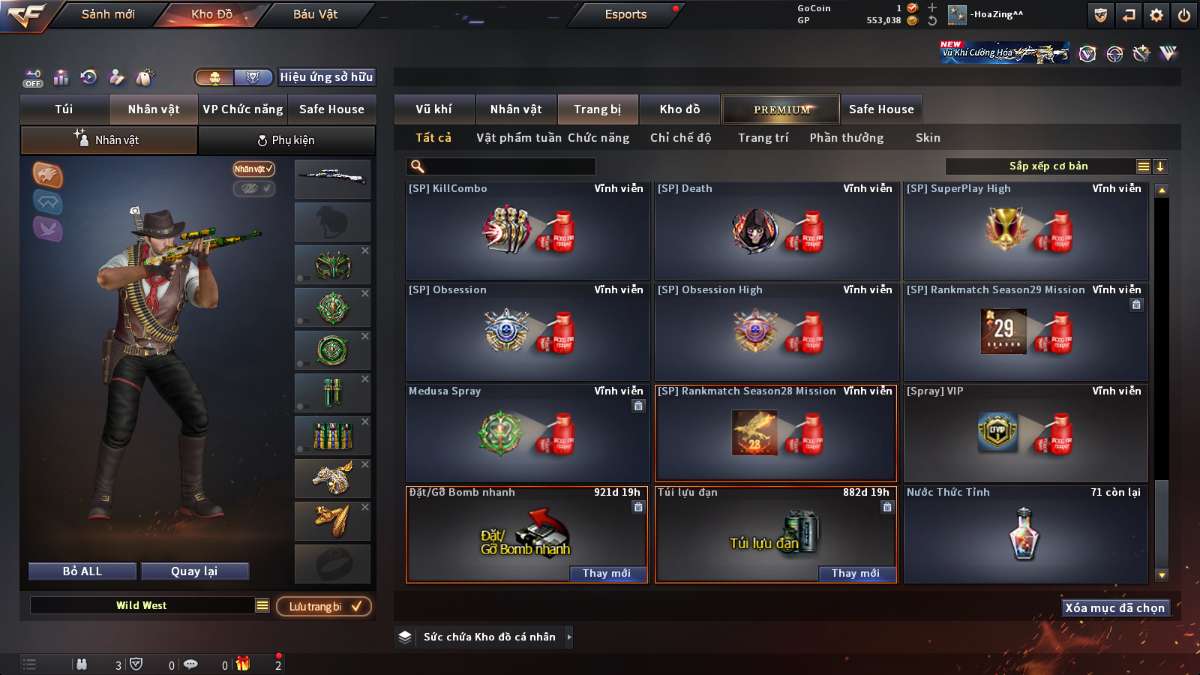 shop acc cf uy tin gia re